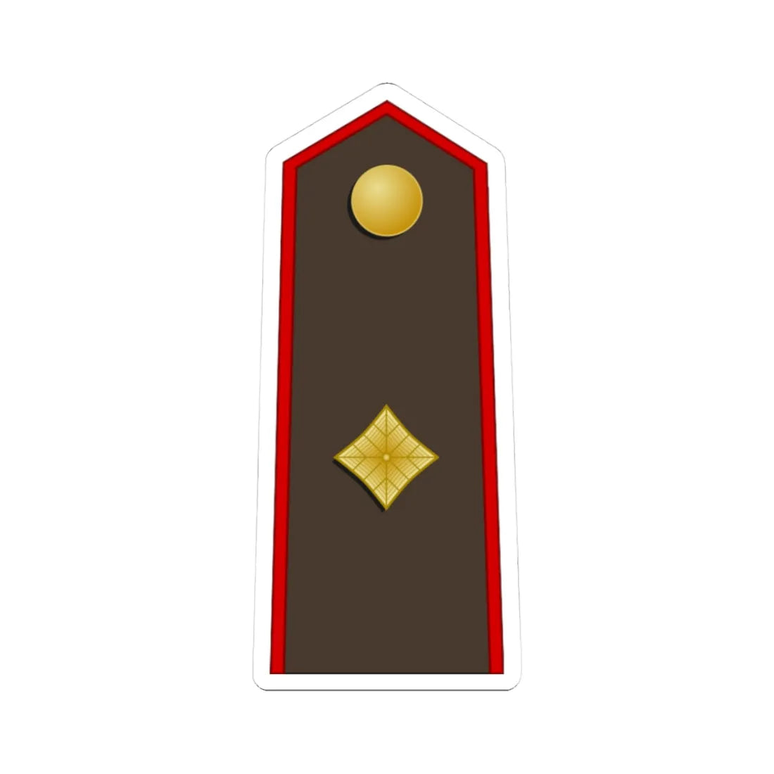 Latvia Army OF 3 (Latvia) (Military Rank) STICKER Vinyl Kiss-Cut Decal 3 Inch White - The Sticker Space