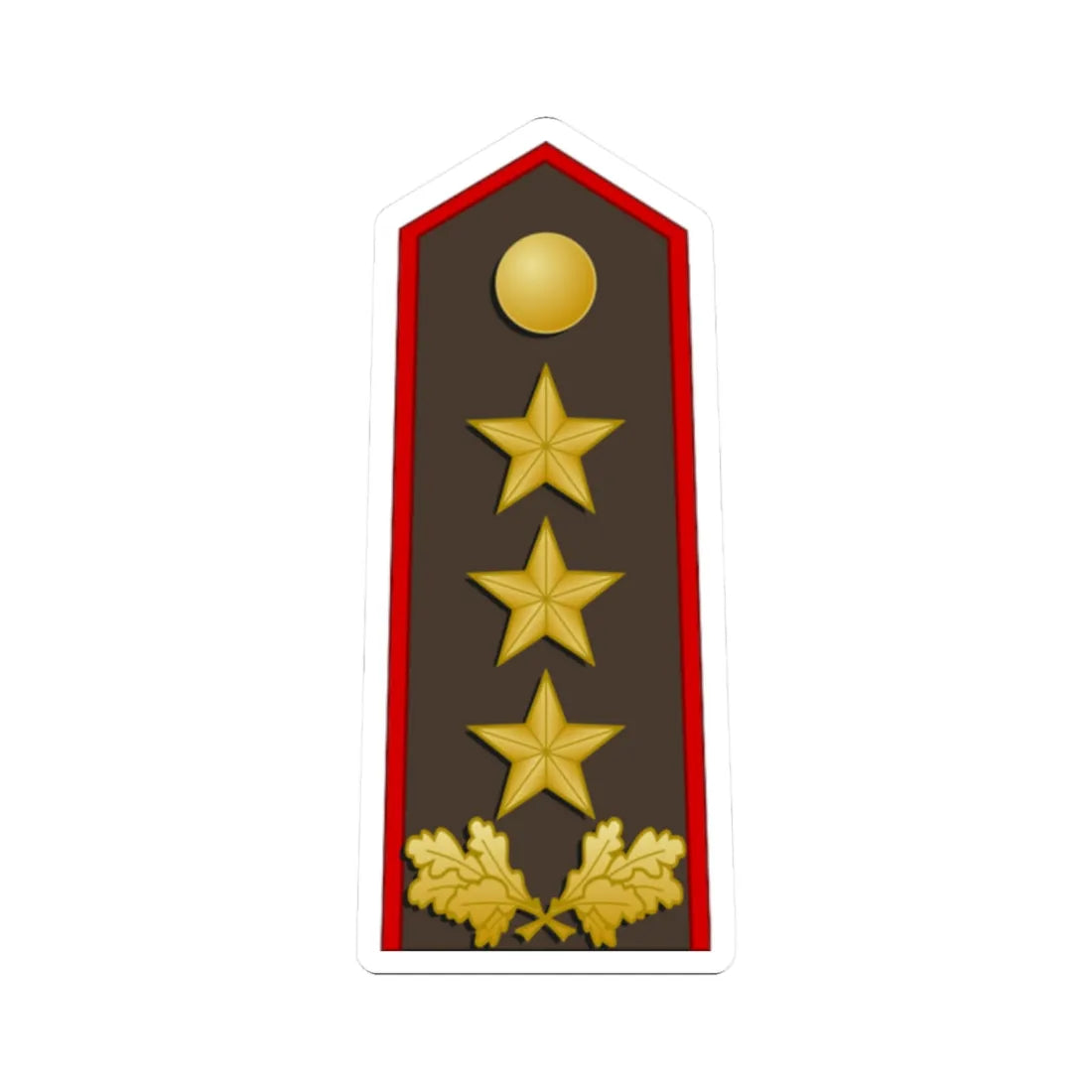 Latvia Army OF 8 (Latvia) (Military Rank) STICKER Vinyl Kiss-Cut Decal 2 Inch White - The Sticker Space