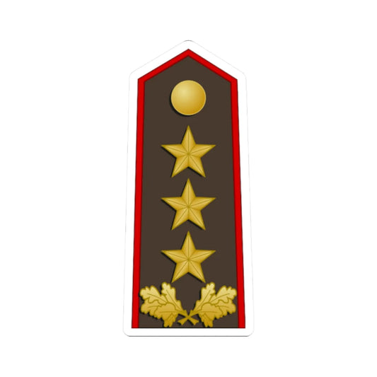 Latvia Army OF 8 (Latvia) (Military Rank) STICKER Vinyl Kiss-Cut Decal 2 Inch White - The Sticker Space