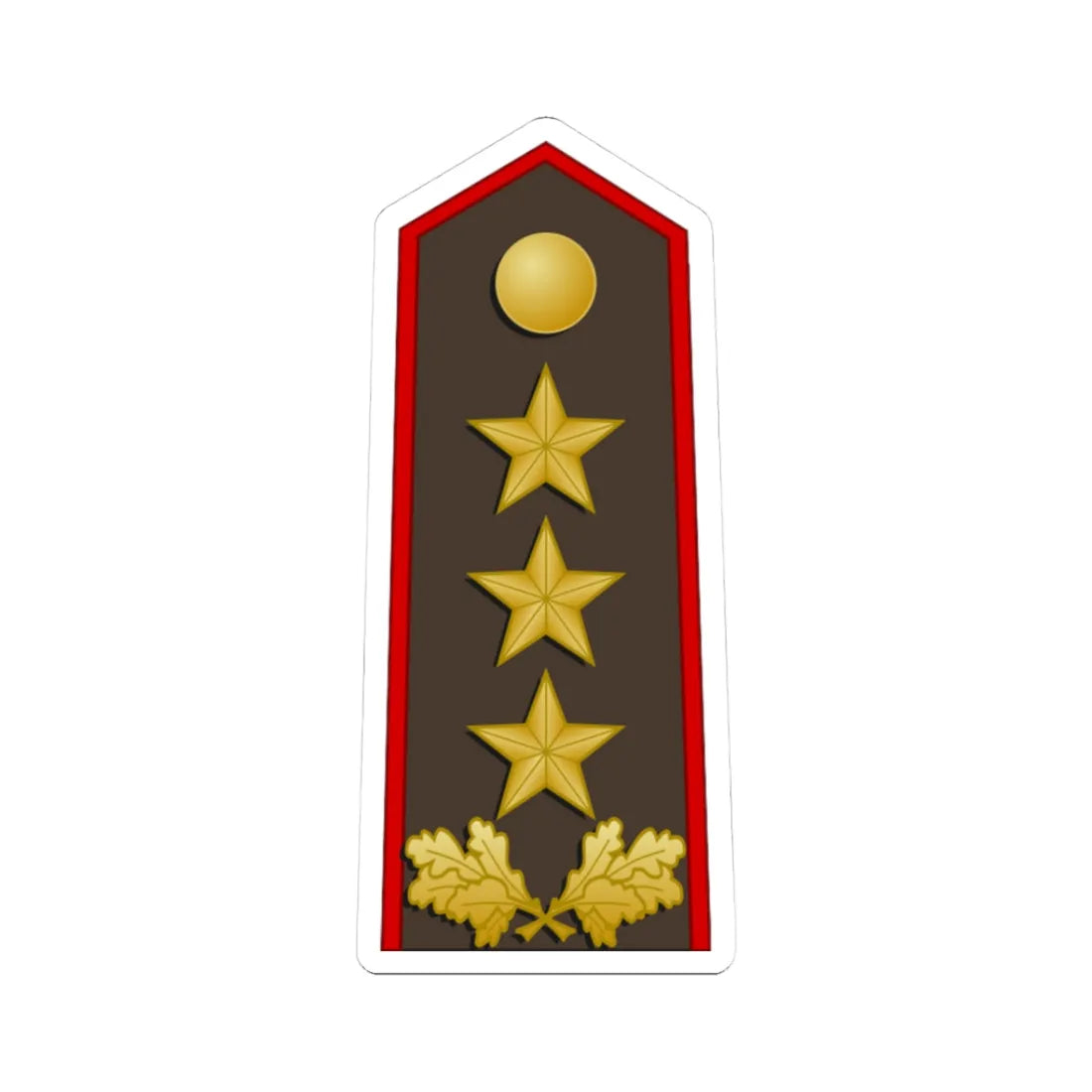 Latvia Army OF 8 (Latvia) (Military Rank) STICKER Vinyl Kiss-Cut Decal 3 Inch White - The Sticker Space