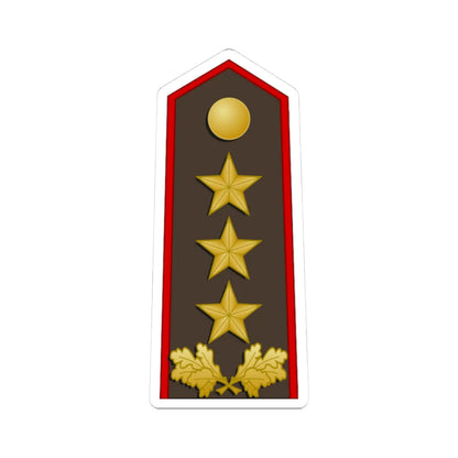 Latvia Army OF 8 (Latvia) (Military Rank) STICKER Vinyl Kiss-Cut Decal 3 Inch White - The Sticker Space