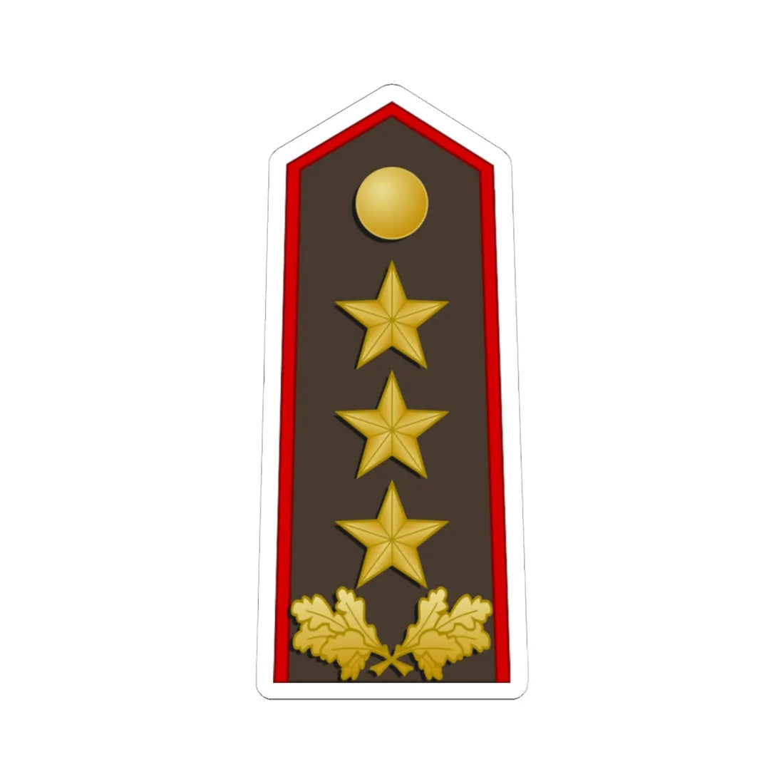 Latvia Army OF 8 (Latvia) (Military Rank) STICKER Vinyl Kiss-Cut Decal 6 Inch White - The Sticker Space