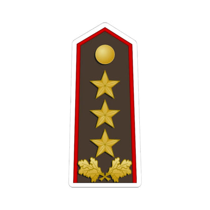 Latvia Army OF 8 (Latvia) (Military Rank) STICKER Vinyl Kiss-Cut Decal 6 Inch White - The Sticker Space