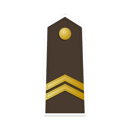 Latvia Army OR 4 (Latvia) (Military Rank) STICKER Vinyl Kiss-Cut Decal 2 Inch White - The Sticker Space