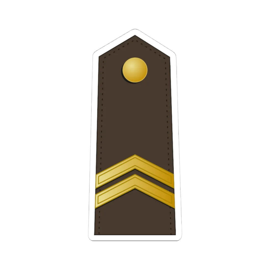 Latvia Army OR 4 (Latvia) (Military Rank) STICKER Vinyl Kiss-Cut Decal 4 Inch White - The Sticker Space