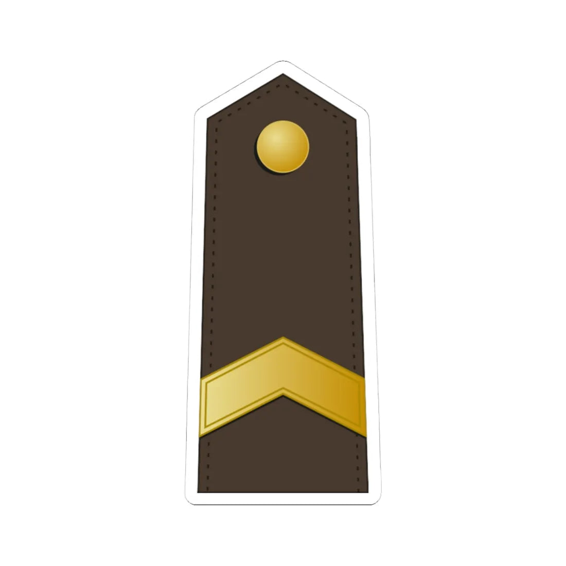 Latvia Army OR 6 (Latvia) (Military Rank) STICKER Vinyl Kiss-Cut Decal 4 Inch White - The Sticker Space