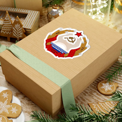 Latvia SSR coa (Latvia) (Coat of Arms) STICKER Vinyl Kiss-Cut Decal - The Sticker Space