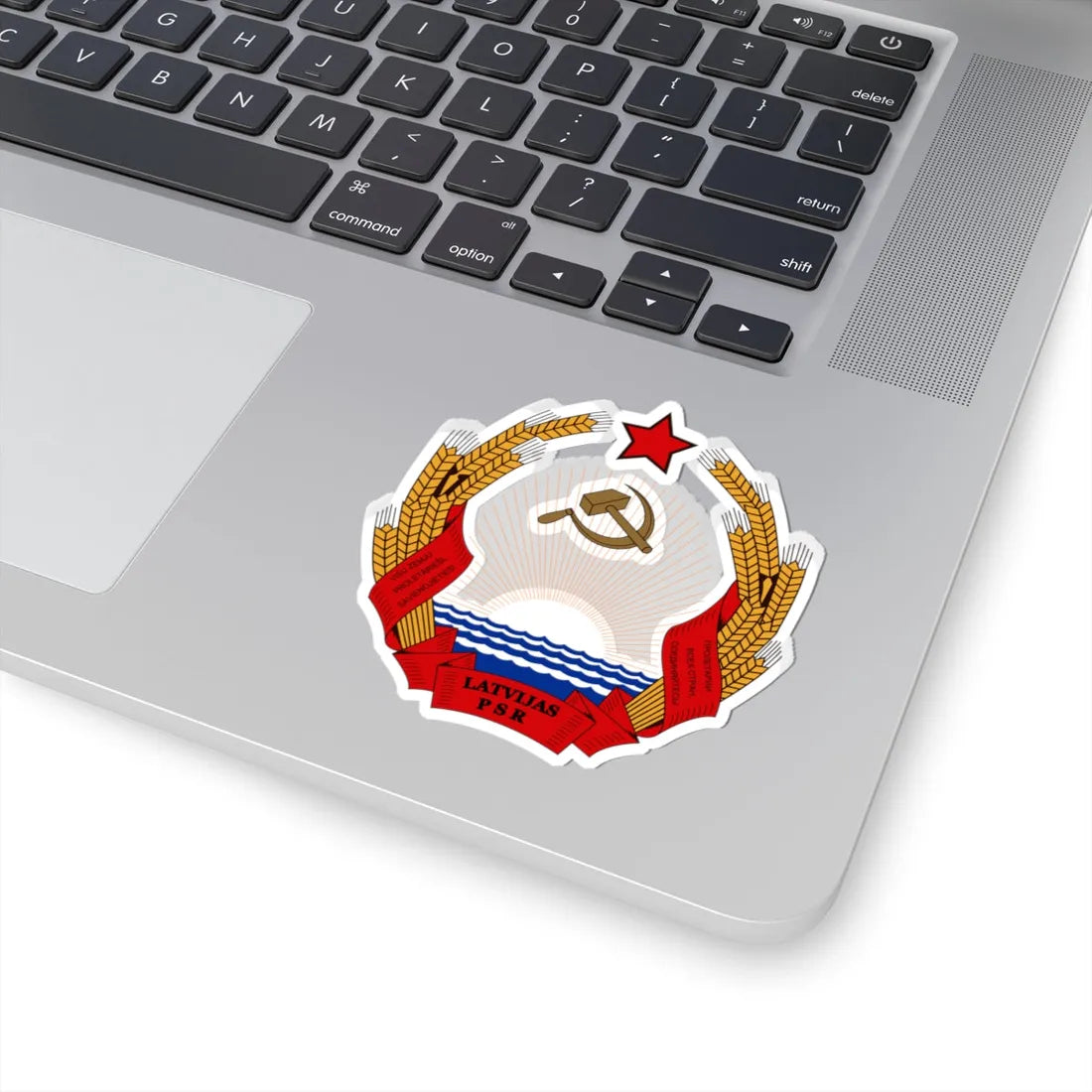 Latvia SSR coa (Latvia) (Coat of Arms) STICKER Vinyl Kiss-Cut Decal - The Sticker Space
