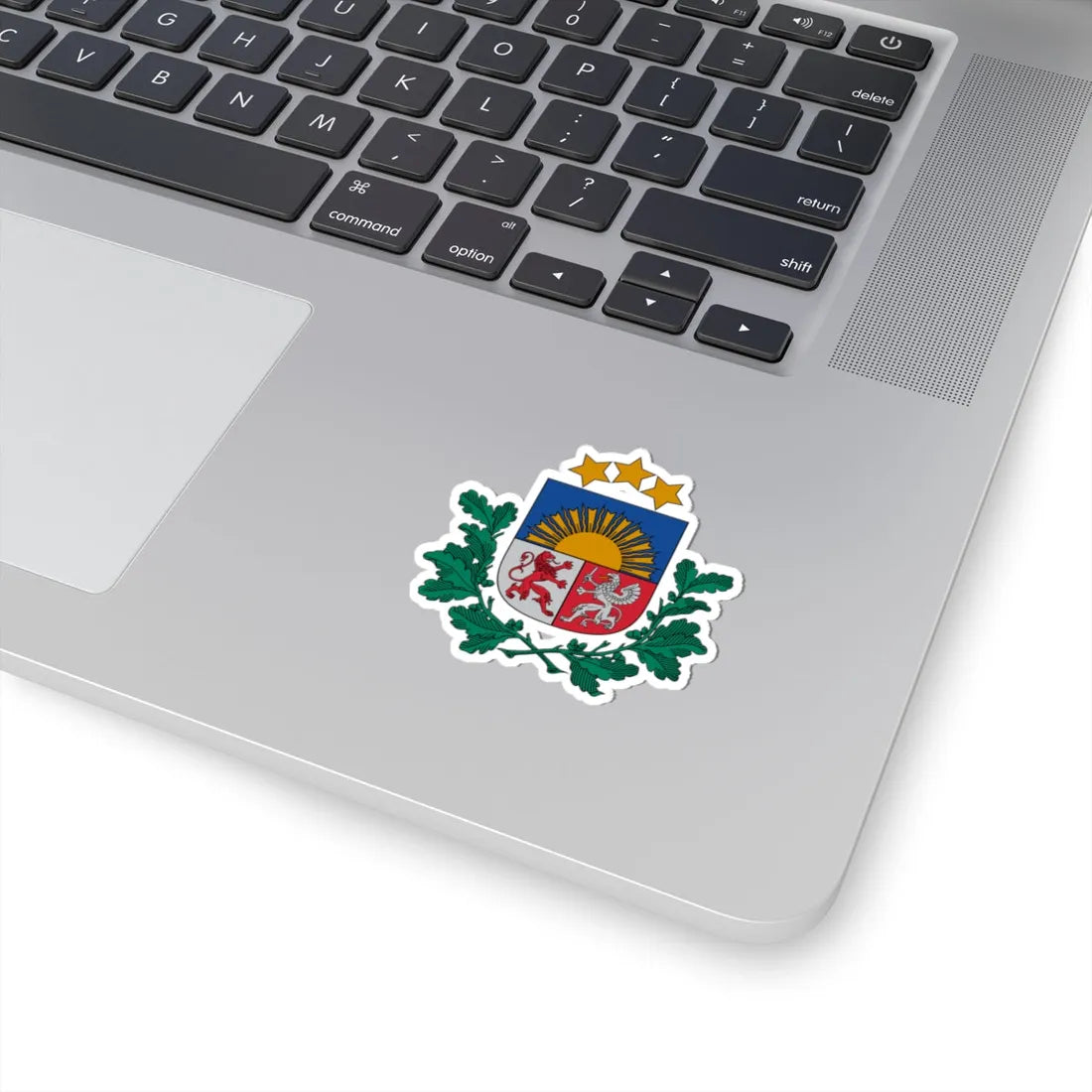 Latvijas Republikas papildinātais mazais ģerbonis (Latvia) (Coat of Arms) STICKER Vinyl Kiss-Cut Decal - The Sticker Space