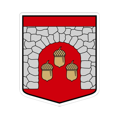 Lauberes pagasta ģerbonis (Latvia) (Coat of Arms) STICKER Vinyl Kiss-Cut Decal 6 Inch White - The Sticker Space