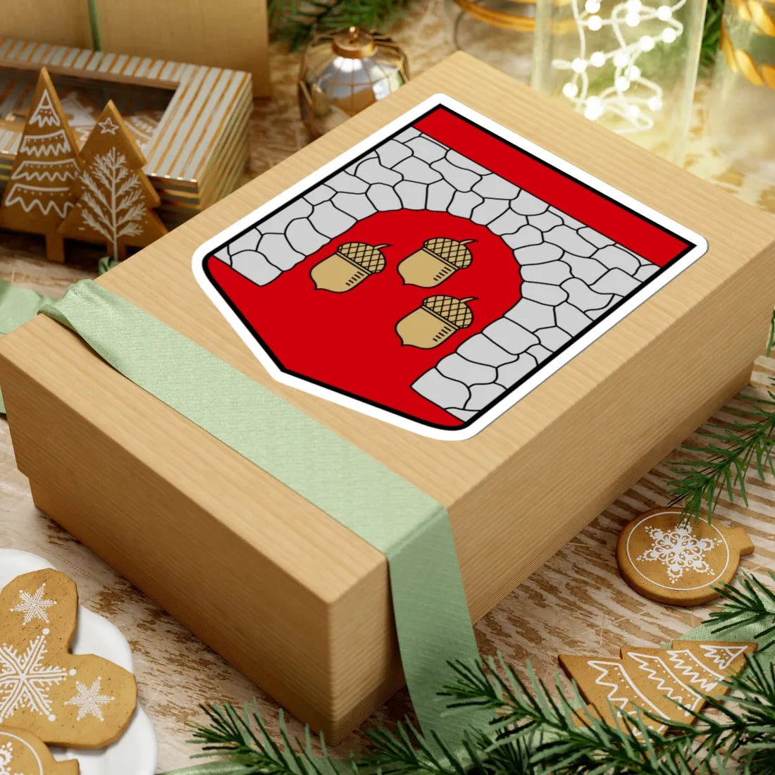 Lauberes pagasta ģerbonis (Latvia) (Coat of Arms) STICKER Vinyl Kiss-Cut Decal - The Sticker Space