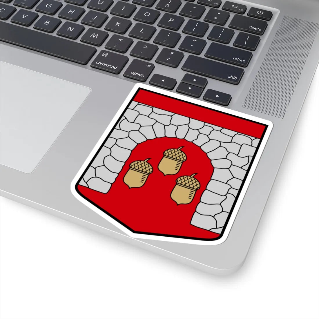 Lauberes pagasta ģerbonis (Latvia) (Coat of Arms) STICKER Vinyl Kiss-Cut Decal - The Sticker Space