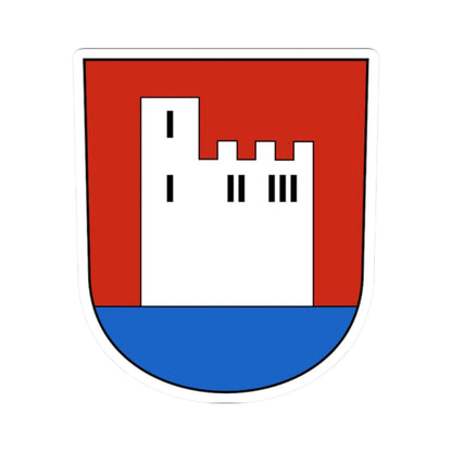 Lauerz-blazon (Switzerland) (Coat of Arms) STICKER Vinyl Kiss-Cut Decal 2 Inch White - The Sticker Space