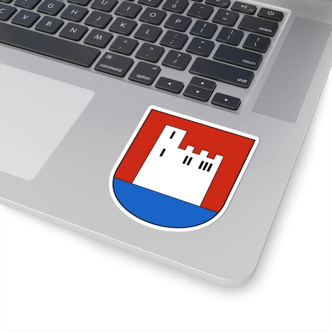 Lauerz-blazon (Switzerland) (Coat of Arms) STICKER Vinyl Kiss-Cut Decal - The Sticker Space