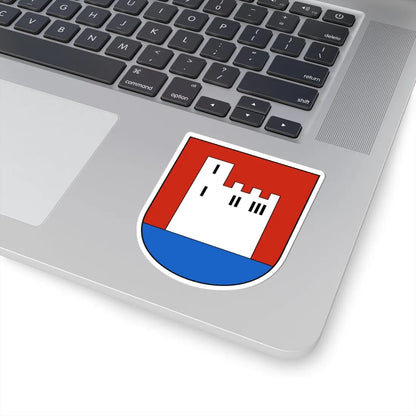 Lauerz-blazon (Switzerland) (Coat of Arms) STICKER Vinyl Kiss-Cut Decal - The Sticker Space