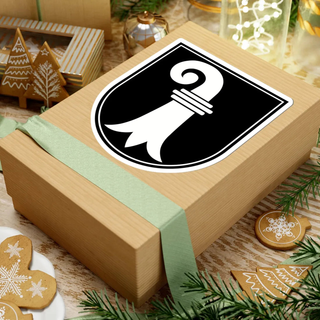 Laufen BL-coat of arms (Switzerland) (Coat of Arms) STICKER Vinyl Kiss-Cut Decal - The Sticker Space