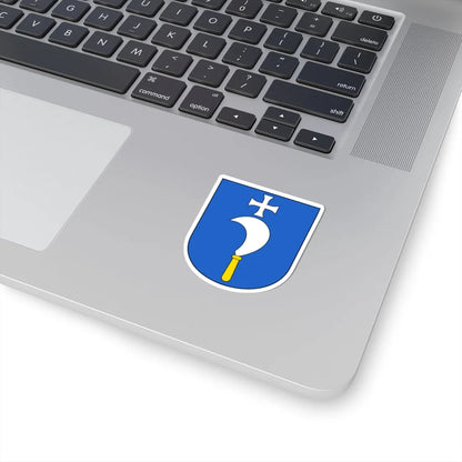 Laufen-Uhwiesen-blazon (Switzerland) (Coat of Arms) STICKER Vinyl Kiss-Cut Decal - The Sticker Space