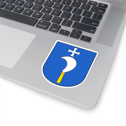 Laufen-Uhwiesen-blazon (Switzerland) (Coat of Arms) STICKER Vinyl Kiss-Cut Decal - The Sticker Space