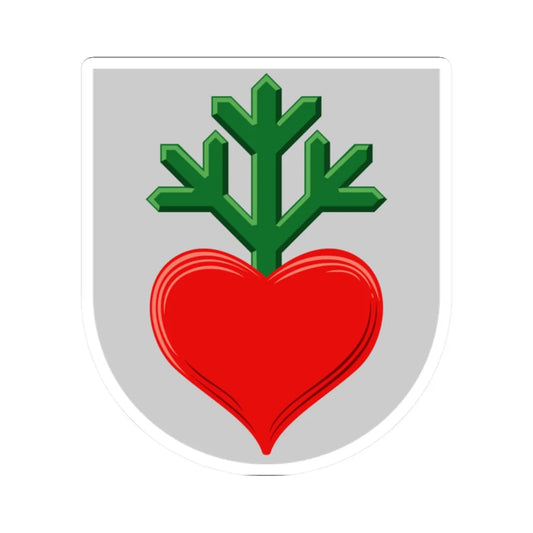 Laukaa.vaakuna (Finland) (Coat of Arms) STICKER Vinyl Kiss-Cut Decal 2 Inch White - The Sticker Space