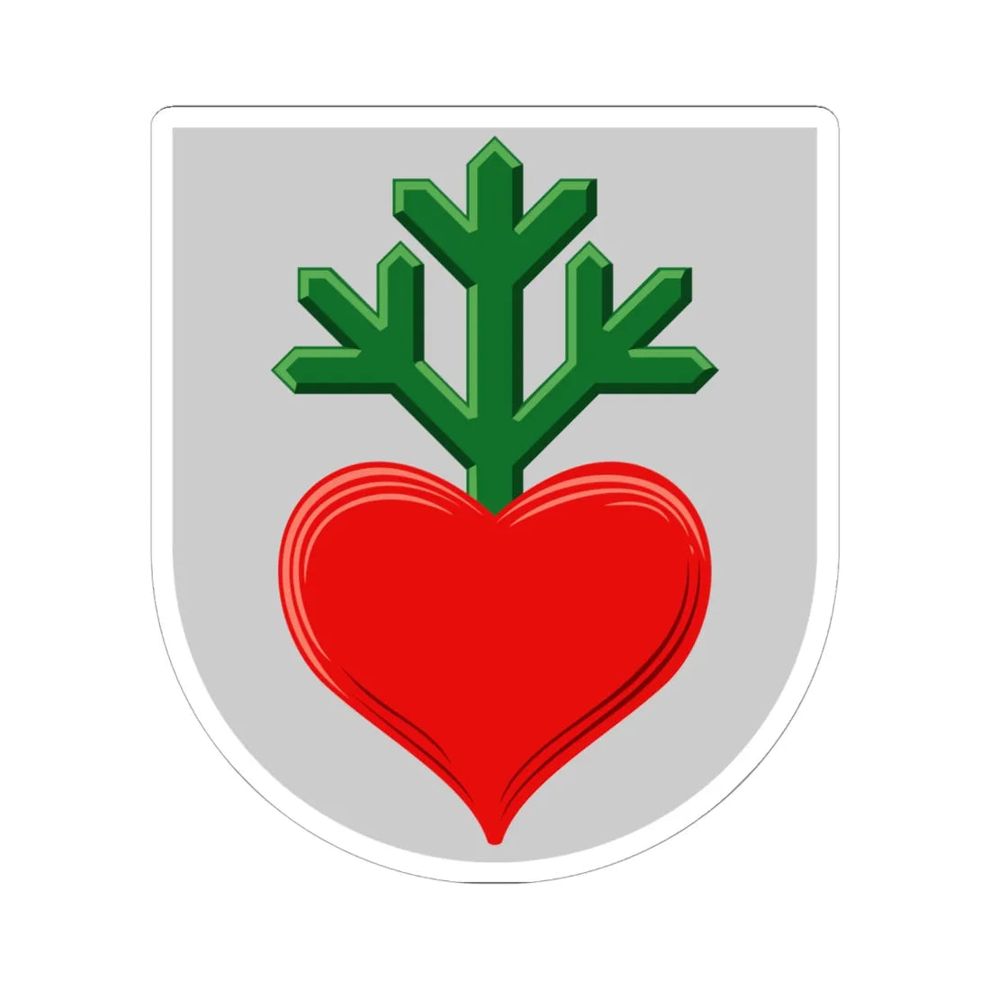 Laukaa.vaakuna (Finland) (Coat of Arms) STICKER Vinyl Kiss-Cut Decal 6 Inch White - The Sticker Space