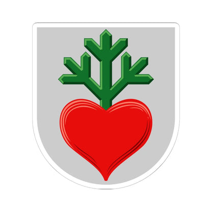 Laukaa.vaakuna (Finland) (Coat of Arms) STICKER Vinyl Kiss-Cut Decal 6 Inch White - The Sticker Space