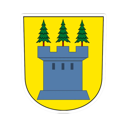 Laupen-ZH-blazon-1667 (Switzerland) (Coat of Arms) STICKER Vinyl Kiss-Cut Decal 2 Inch White - The Sticker Space