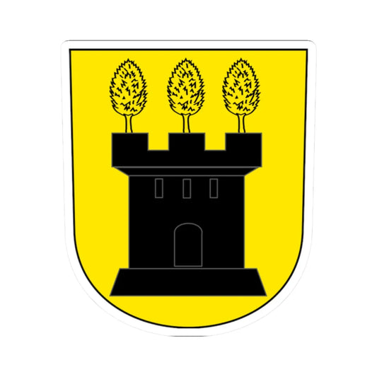 Laupen-ZH-blazon (Switzerland) (Coat of Arms) STICKER Vinyl Kiss-Cut Decal 2 Inch White - The Sticker Space