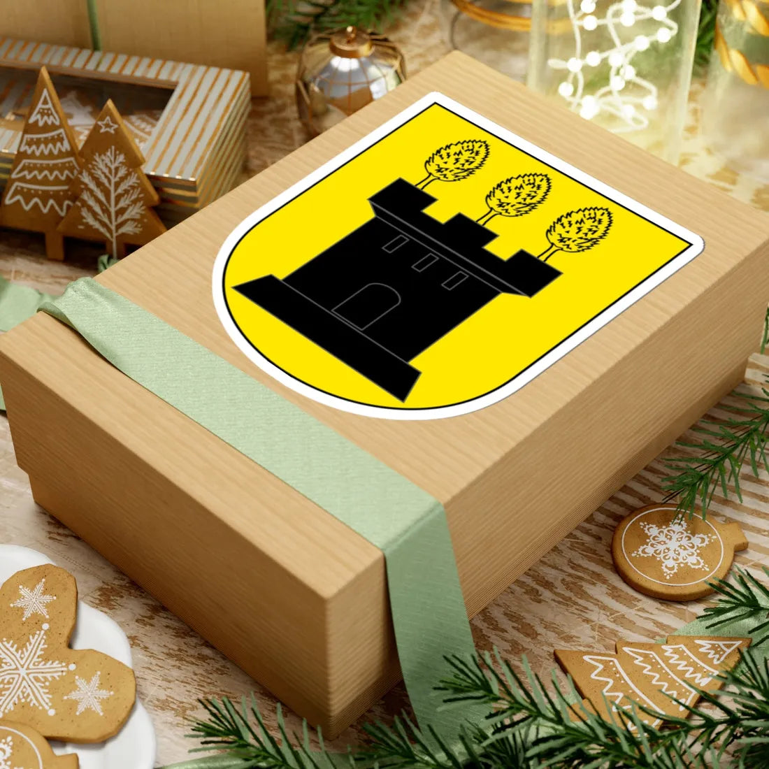 Laupen-ZH-blazon (Switzerland) (Coat of Arms) STICKER Vinyl Kiss-Cut Decal - The Sticker Space