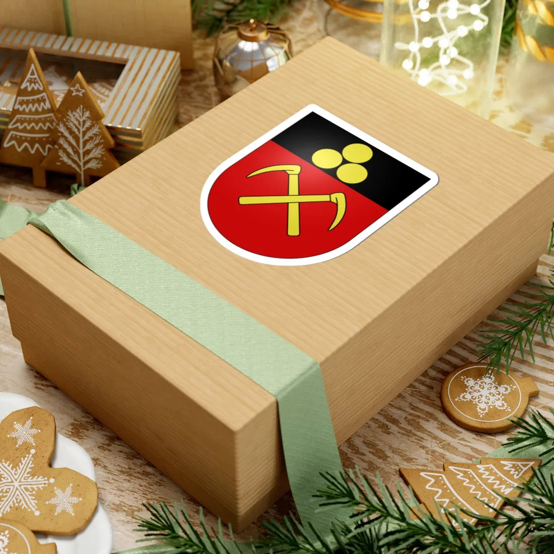 Lausen-coat of arms (Switzerland) (Coat of Arms) STICKER Vinyl Kiss-Cut Decal - The Sticker Space