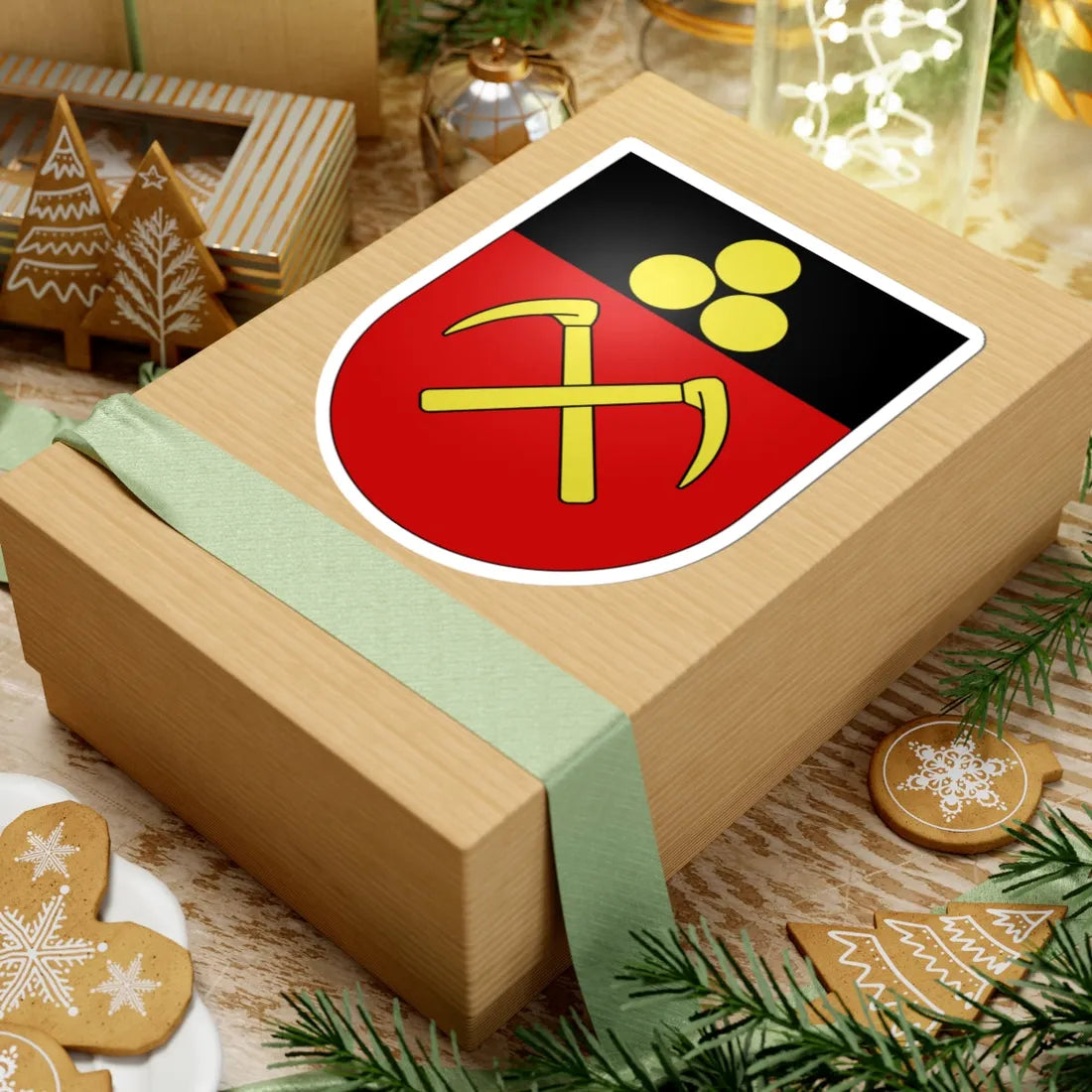 Lausen-coat of arms (Switzerland) (Coat of Arms) STICKER Vinyl Kiss-Cut Decal - The Sticker Space