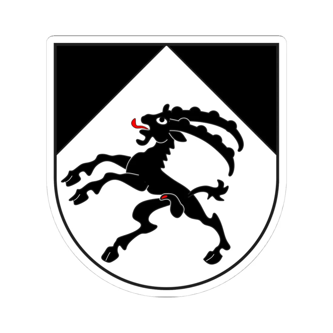 Lavin wappen (Switzerland) (Coat of Arms) STICKER Vinyl Kiss-Cut Decal 4 Inch White - The Sticker Space