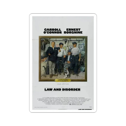 Law and Disorder 1974 Movie Poster STICKER Vinyl Die-Cut Decal 2 Inch - The Sticker Space