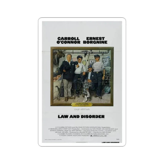 Law and Disorder 1974 Movie Poster STICKER Vinyl Die-Cut Decal 2 Inch - The Sticker Space