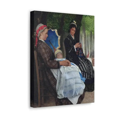Lazare Meyer (1847-1934) A restful afternoon in the park 1878 - Canvas Wall Art - The Sticker Space