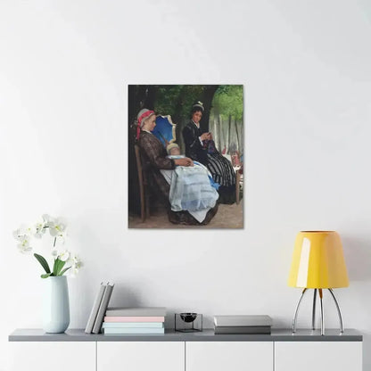 Lazare Meyer (1847-1934) A restful afternoon in the park 1878 - Canvas Wall Art - The Sticker Space