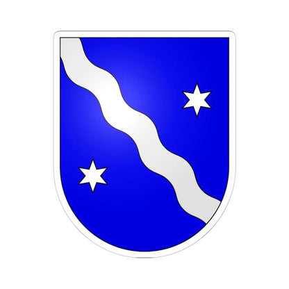 Léchelles-coat of arms (Switzerland) (Coat of Arms) STICKER Vinyl Kiss-Cut Decal 6 Inch White - The Sticker Space