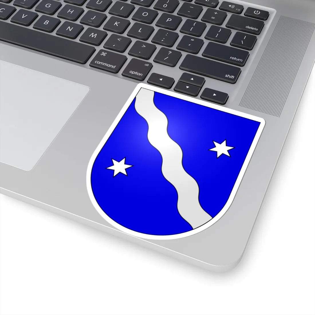 Léchelles-coat of arms (Switzerland) (Coat of Arms) STICKER Vinyl Kiss-Cut Decal - The Sticker Space