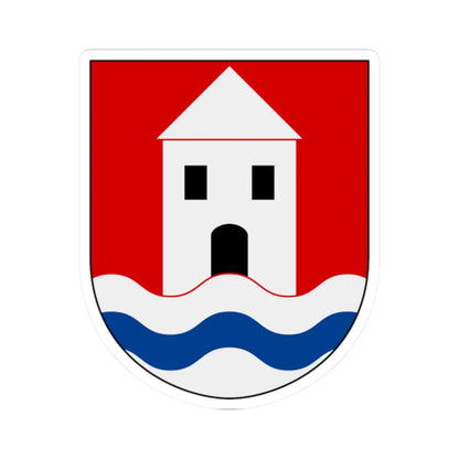 Läckö slott vapen (Sweden) (Coat of Arms) STICKER Vinyl Kiss-Cut Decal 2 Inch White - The Sticker Space