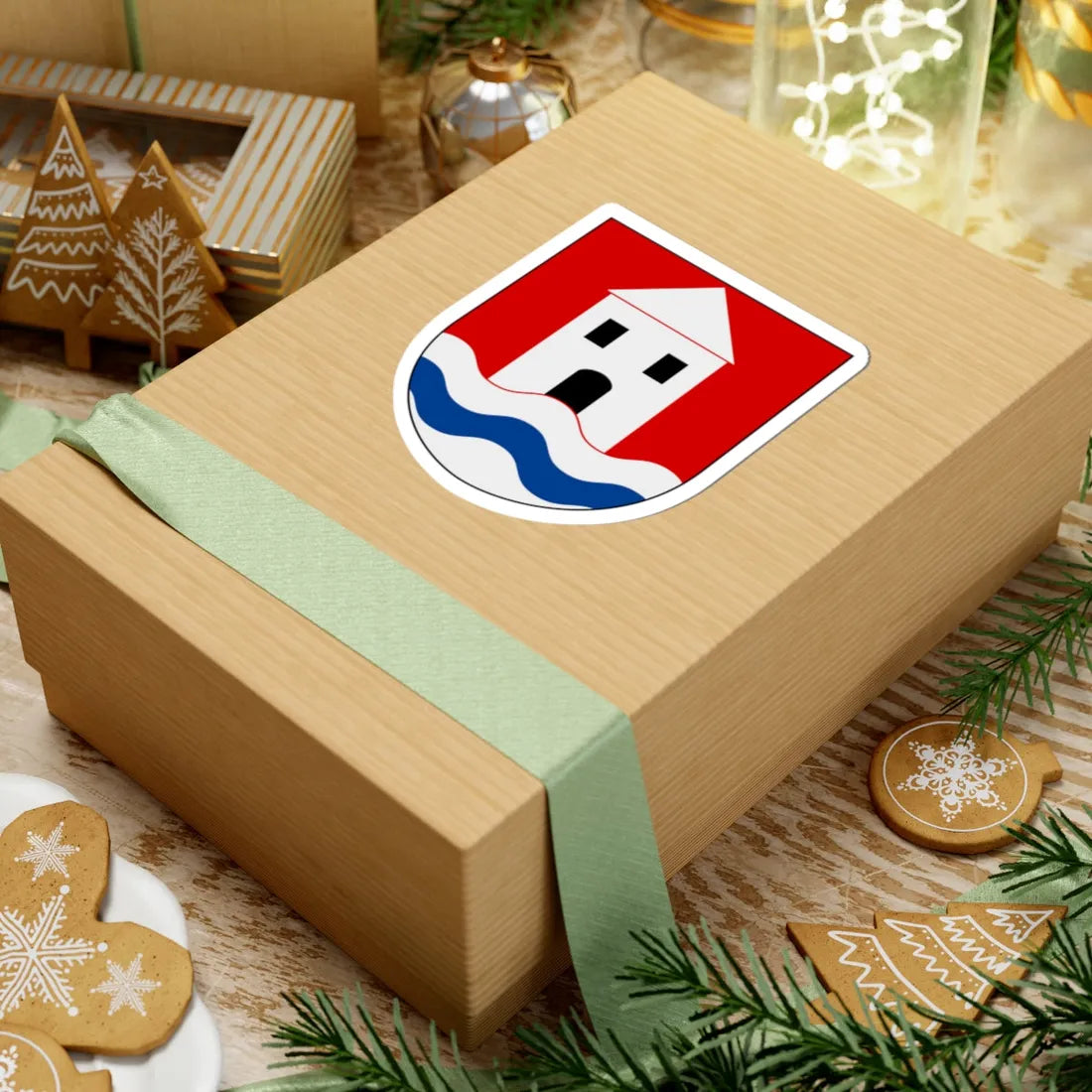 Läckö slott vapen (Sweden) (Coat of Arms) STICKER Vinyl Kiss-Cut Decal - The Sticker Space