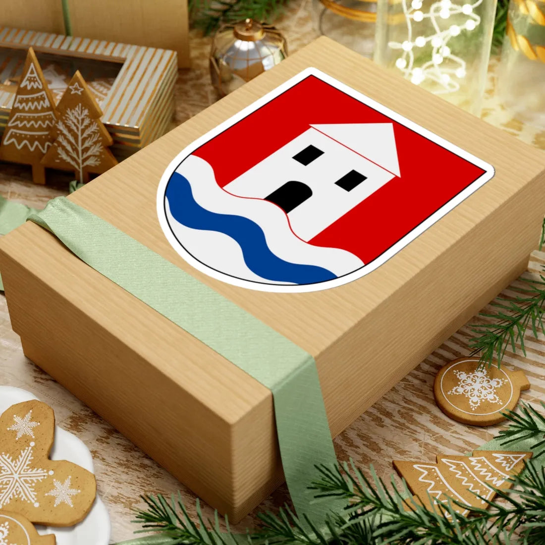 Läckö slott vapen (Sweden) (Coat of Arms) STICKER Vinyl Kiss-Cut Decal - The Sticker Space