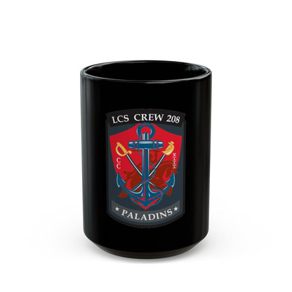 LCS CREW 208 (U.S. Navy) Black Coffee Mug-15oz-The Sticker Space