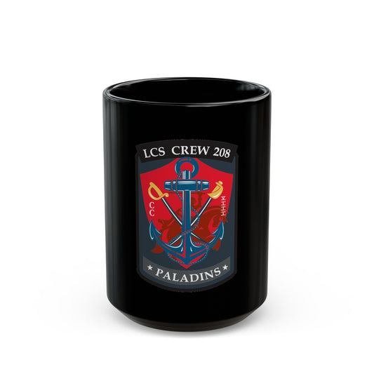 LCS CREW 208 (U.S. Navy) Black Coffee Mug-15oz-The Sticker Space