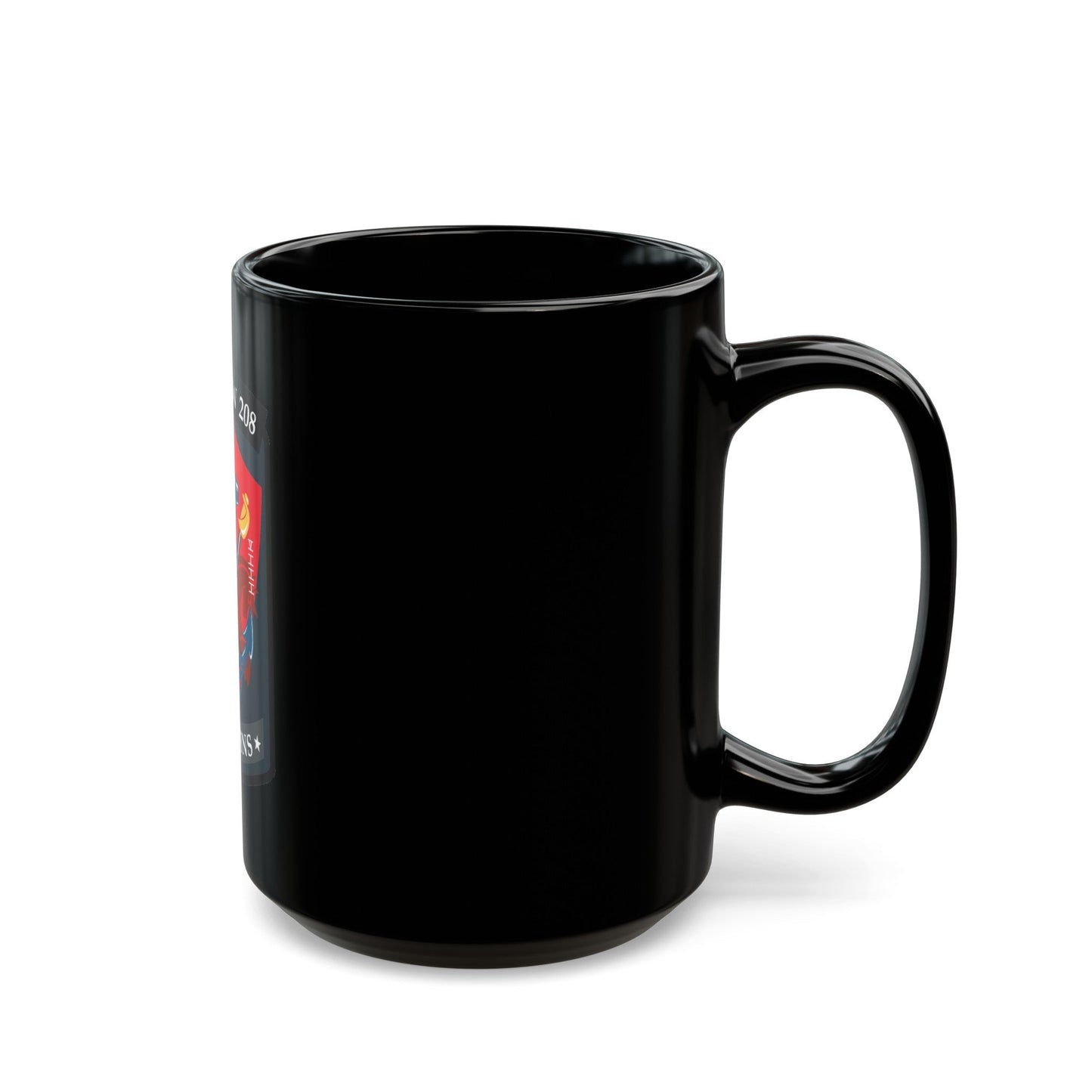 LCS CREW 208 (U.S. Navy) Black Coffee Mug-The Sticker Space