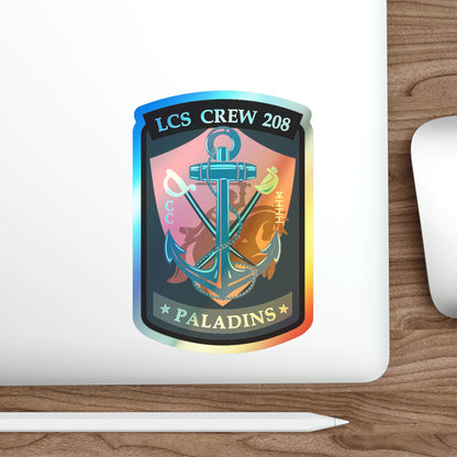 LCS CREW 208 (U.S. Navy) Holographic STICKER Die-Cut Vinyl Decal-The Sticker Space