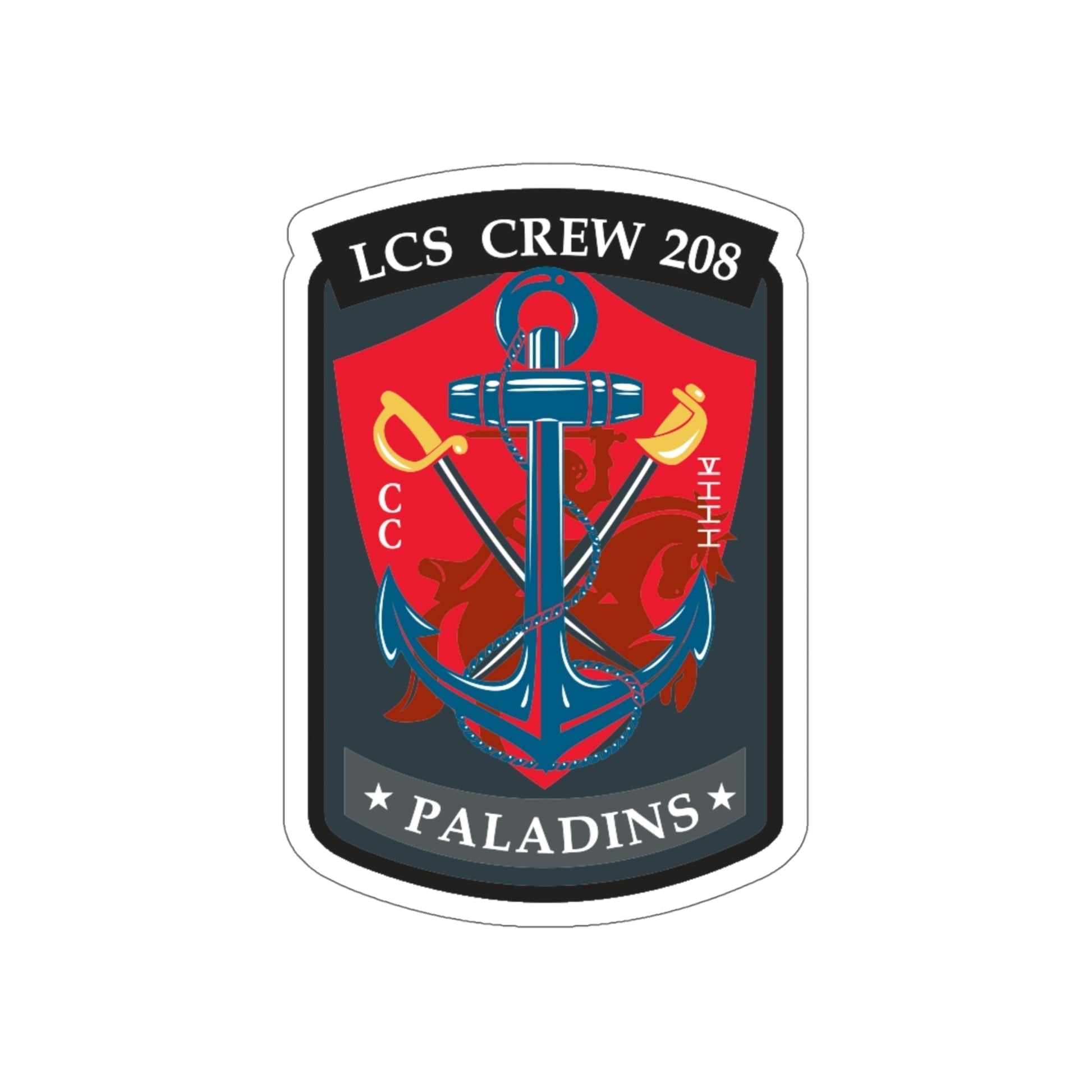 LCS CREW 208 (U.S. Navy) STICKER Vinyl Die-Cut Decal-6 Inch-The Sticker Space