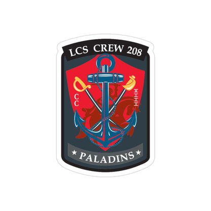 LCS CREW 208 (U.S. Navy) Transparent STICKER Die-Cut Vinyl Decal-3 Inch-The Sticker Space