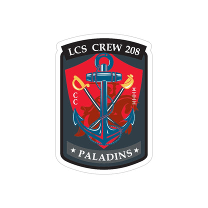 LCS CREW 208 (U.S. Navy) Transparent STICKER Die-Cut Vinyl Decal-5 Inch-The Sticker Space