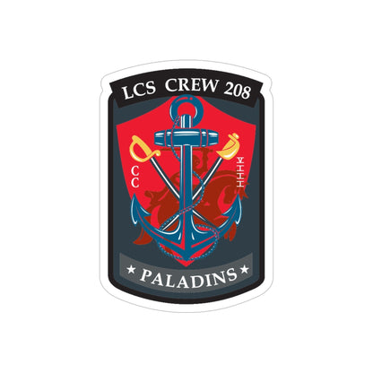 LCS CREW 208 (U.S. Navy) Transparent STICKER Die-Cut Vinyl Decal-6 Inch-The Sticker Space