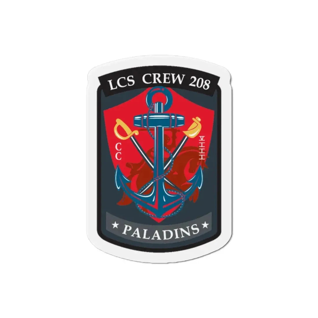 LCS CREW 208 (U.S. Navy) Refrigerator Magnet 2 Inch - The Sticker Space