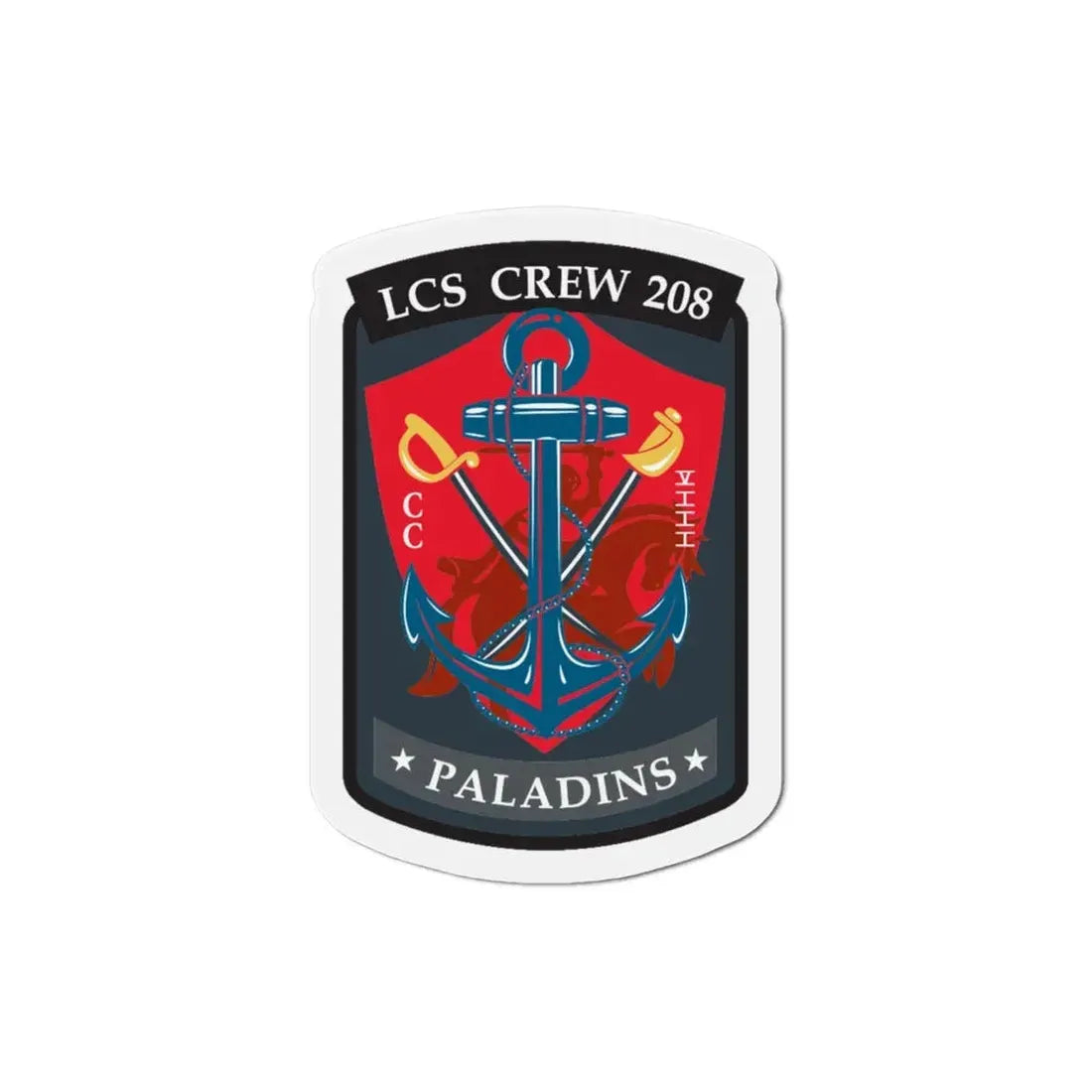 LCS CREW 208 (U.S. Navy) Refrigerator Magnet 3 Inch - The Sticker Space